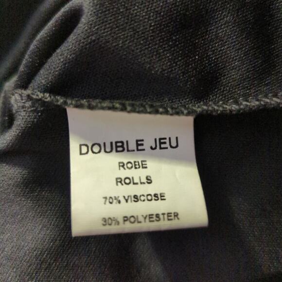 Double Jeu Paris Dress Woman's Small Black Gray Tulle Trim Layered‎ Netting - Picture 10 of 13